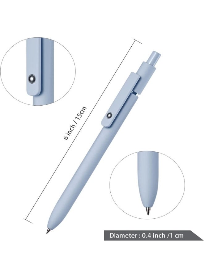 Gel Pen, 5pcs Quick Dry Ink Pens Retractable Ink Pens 0.5mm Ballpoint Pen Fine Point Gel Pen Writing Pens for School Office Home, 5 Colors - Image 2